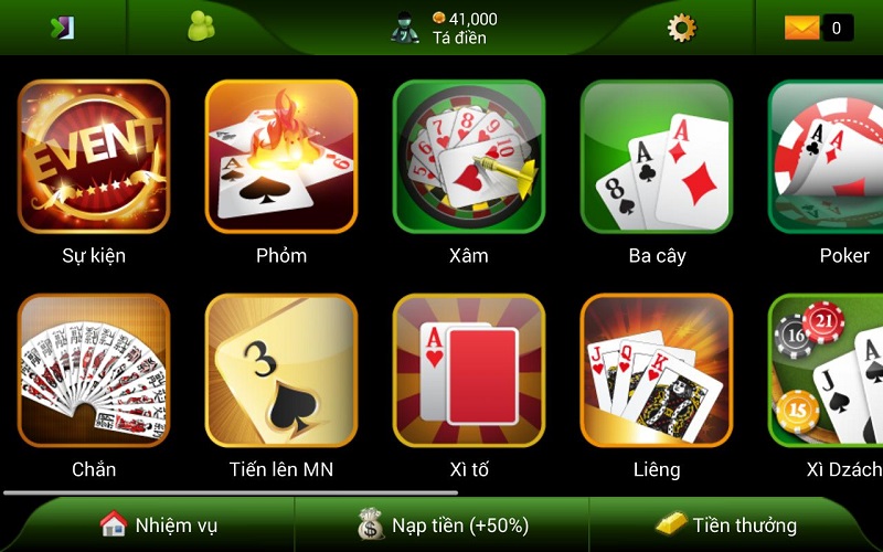 5 tựa game bài đổi thưởng online phổ biến nhất